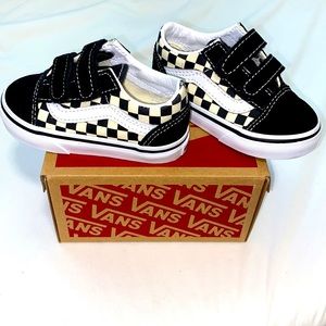 VANS Primary Check Old Skool Toddler Vans